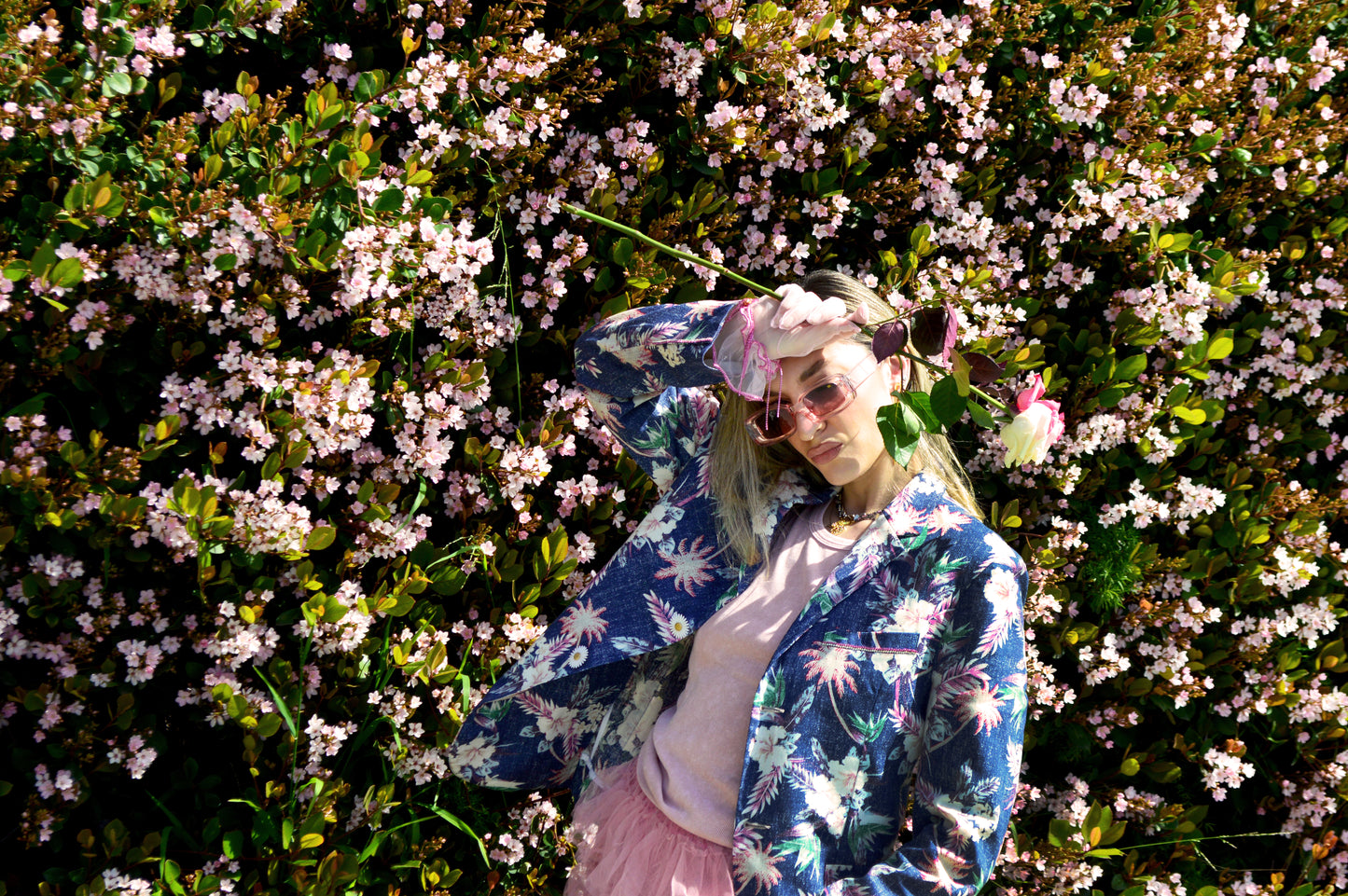 PALM BEACH SUNSET - Printed Summer Blazer